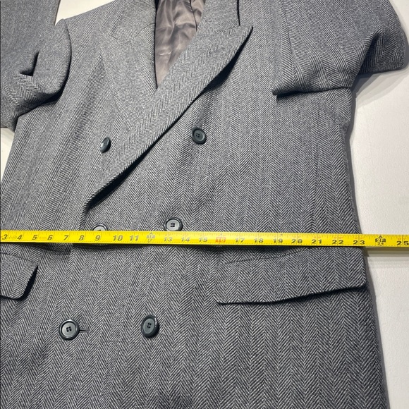 Wm. H. Leishman: British-Made Tweed double breasted Overcoat Size 44/54Eu/Large - Picture 8 of 13